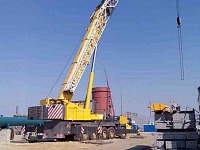 Монтаж металлоконструкций на нефтеперерабатывающем заводе в Сызрани